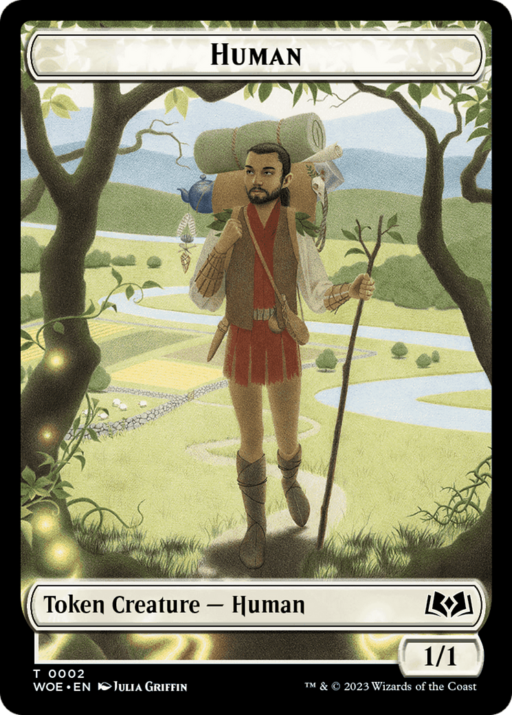 Human Token [Wilds of Eldraine Tokens] | Cracking-Singles