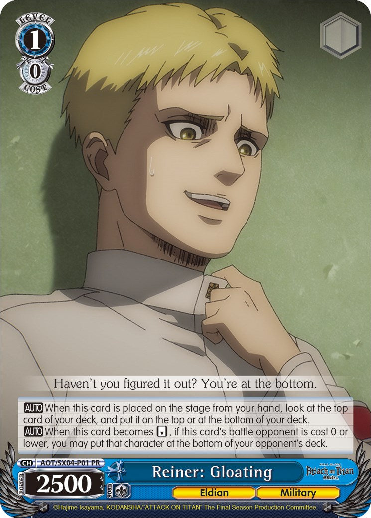 Reiner: Gloating (Foil) [Attack On Titan: Final Season] | Cracking-Singles