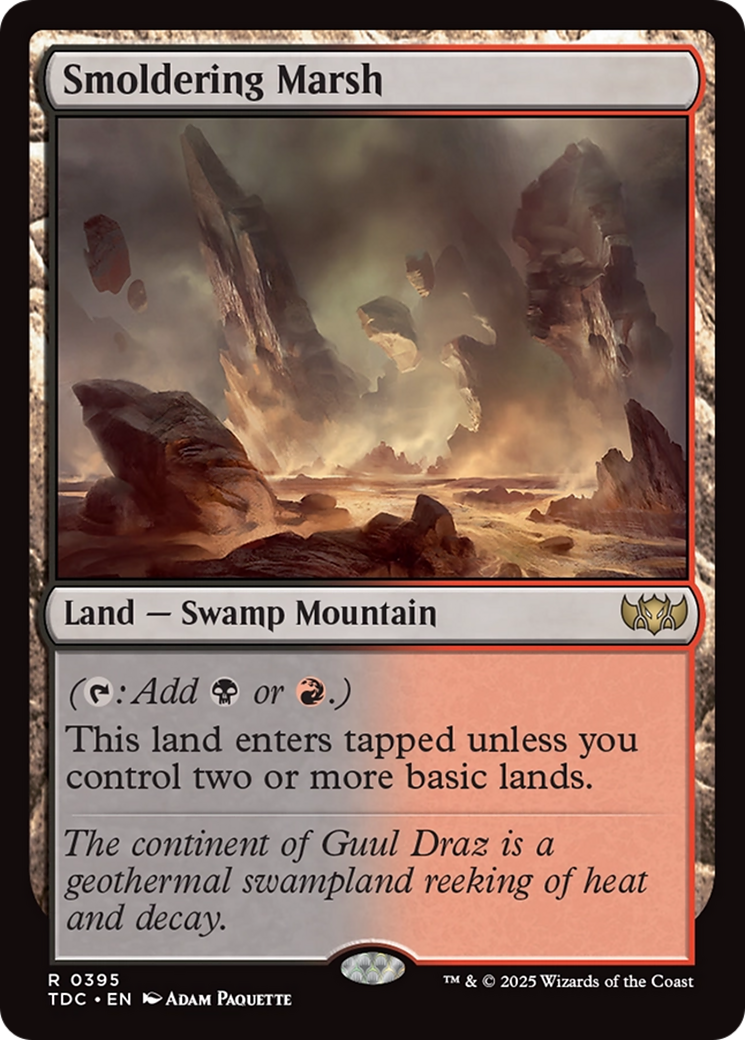 Smoldering Marsh [Tarkir: Dragonstorm Commander] | Cracking-Singles