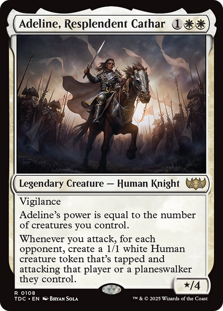Adeline, Resplendent Cathar [Tarkir: Dragonstorm Commander] | Cracking-Singles