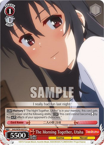 The Morning Together, Utaha [Saekano: How to Raise a Boring Girlfriend] | Cracking-Singles