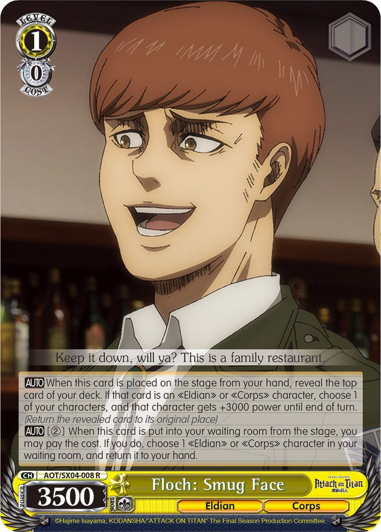 Floch: Smug Face [Attack On Titan: Final Season] | Cracking-Singles