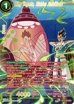 King Vegeta, Hidden Ambitions (SPR) (BT13-020) [Supreme Rivalry] | Cracking-Singles