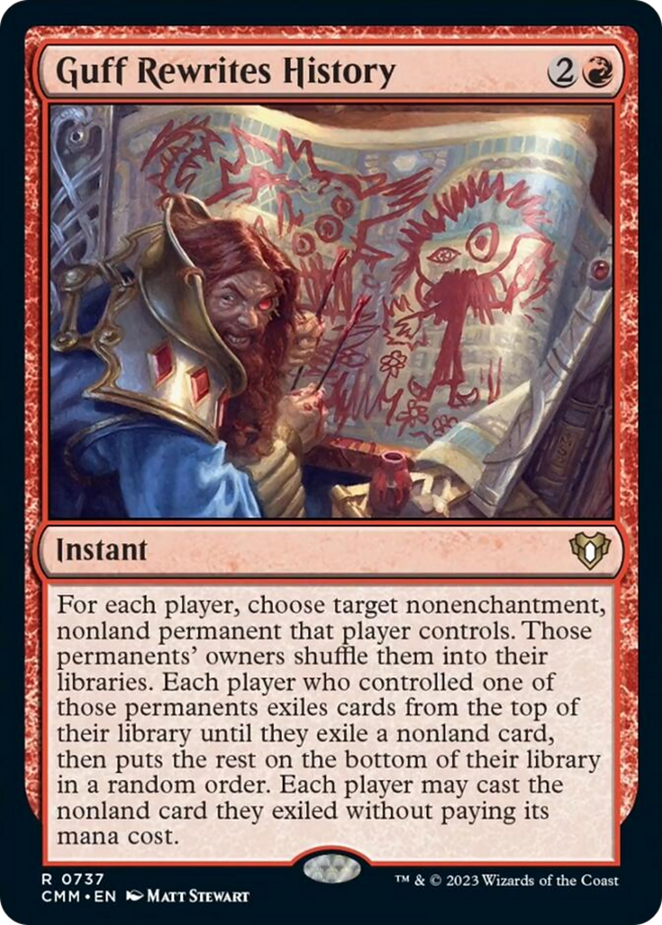 Guff Rewrites History [Commander Masters] | Cracking-Singles