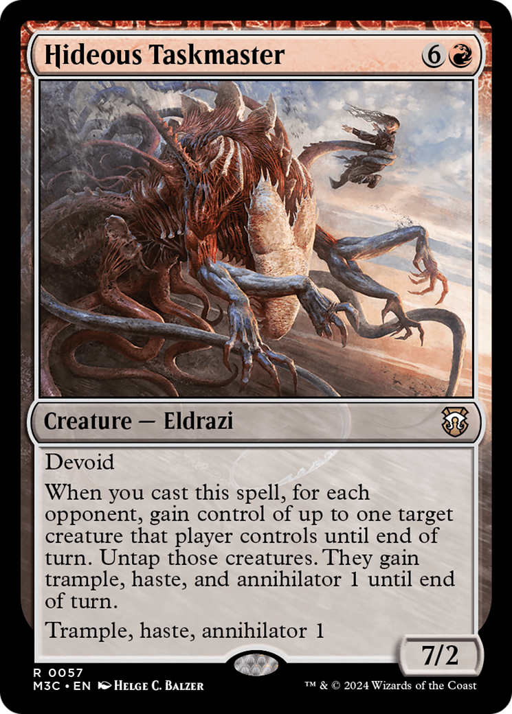 Hideous Taskmaster (Ripple Foil) [Modern Horizons 3 Commander] | Cracking-Singles