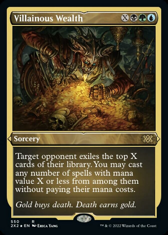 Villainous Wealth (Foil Etched) [Double Masters 2022] | Cracking-Singles