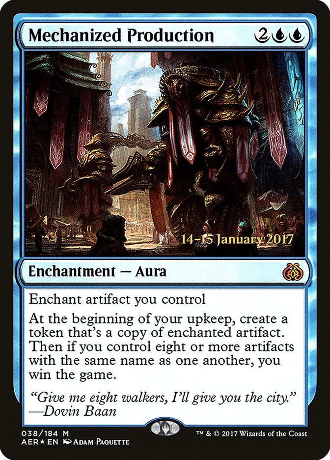 Mechanized Production [Aether Revolt Prerelease Promos] | Cracking-Singles