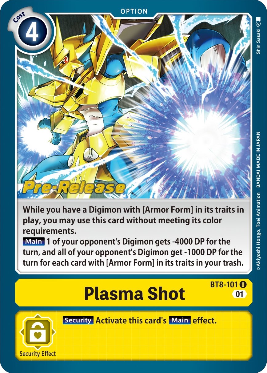 Plasma Shot [BT8-101] [New Awakening Pre-Release Cards] | Cracking-Singles