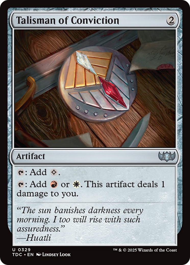 Talisman of Conviction [Tarkir: Dragonstorm Commander] | Cracking-Singles