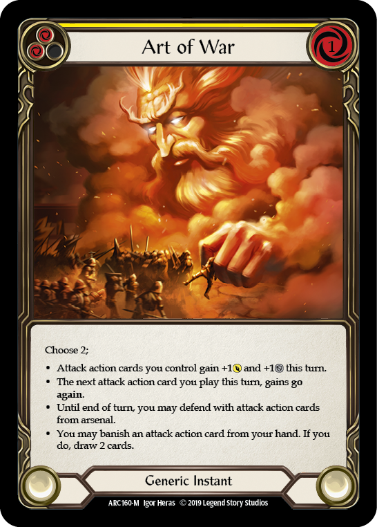 Art of War [ARC160-M] (Arcane Rising)  1st Edition Normal | Cracking-Singles