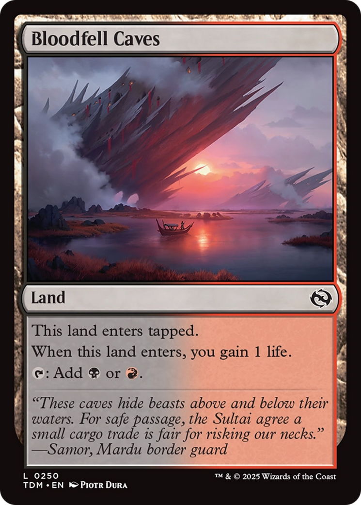 Bloodfell Caves [Tarkir: Dragonstorm] | Cracking-Singles