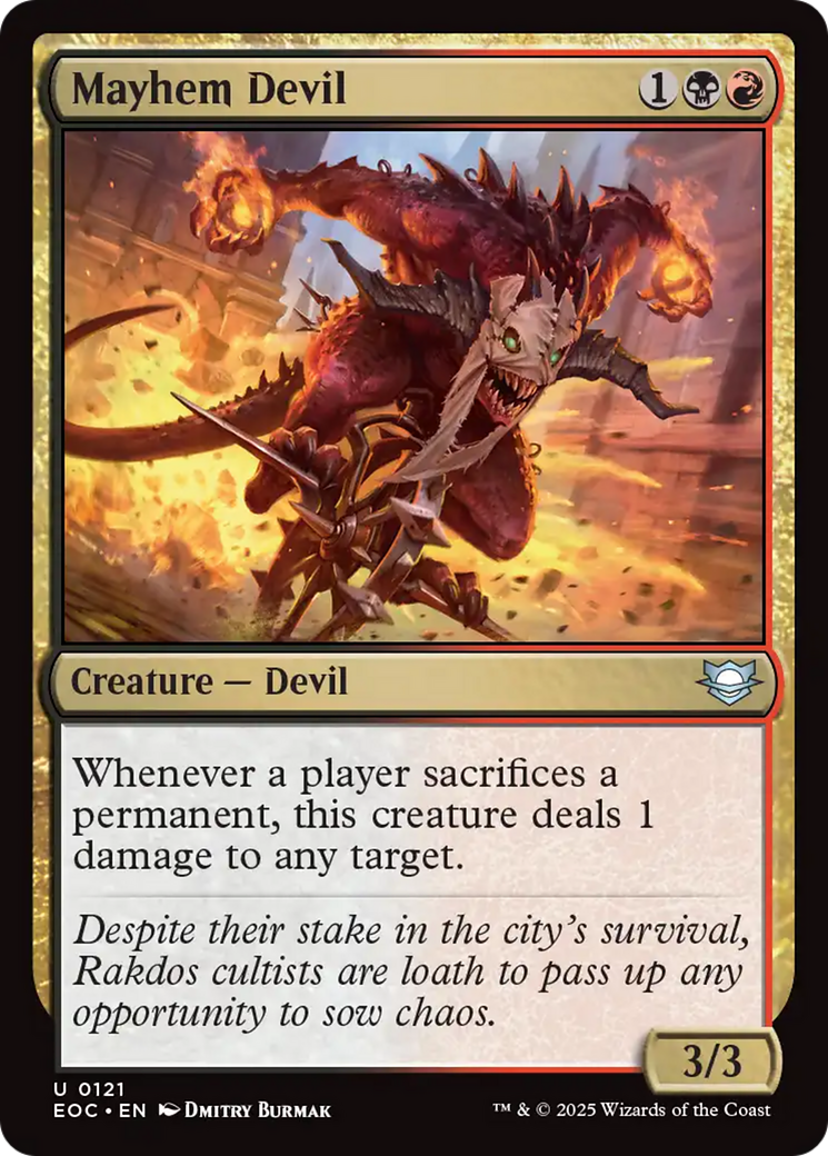 Mayhem Devil [Edge of Eternities Commander] | Cracking-Singles