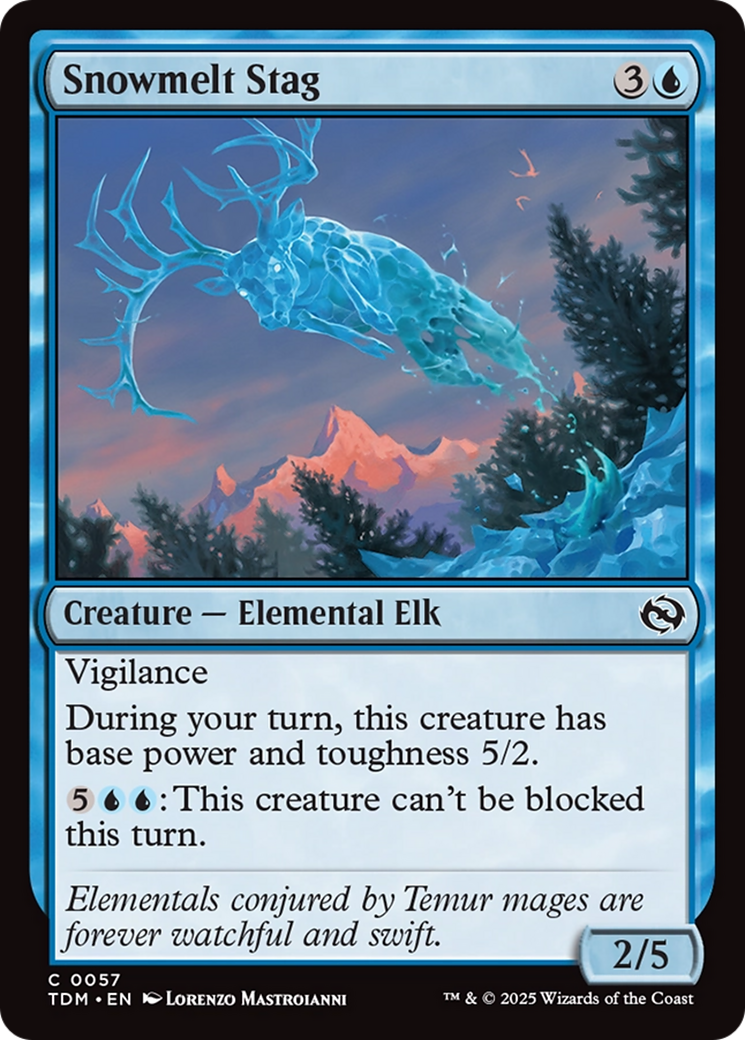 Snowmelt Stag [Tarkir: Dragonstorm] | Cracking-Singles