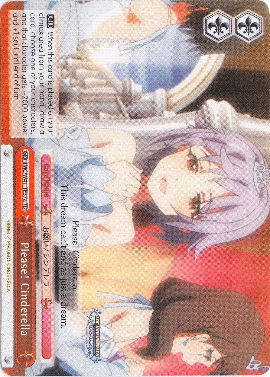 Please! Cinderella (IMC/W41-TE37a TD) (Red) [The iDOLM@STER Cinderella Girls] | Cracking-Singles