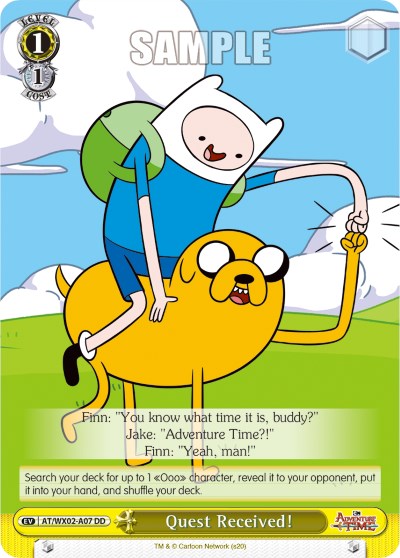 Quest Received! (AT/WX02-A07) (Promo) [Adventure Time] | Cracking-Singles