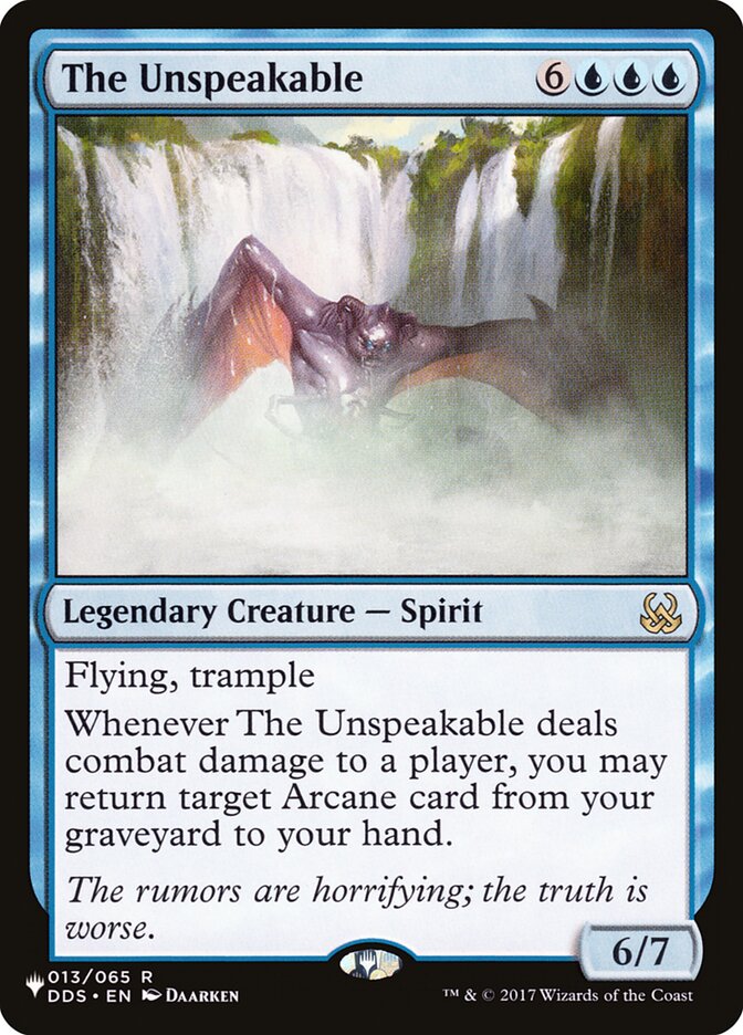 The Unspeakable [The List] | Cracking-Singles