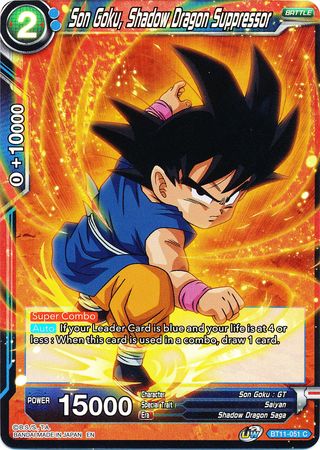 Son Goku, Shadow Dragon Suppressor (BT11-051) [Vermilion Bloodline 2nd Edition] | Cracking-Singles