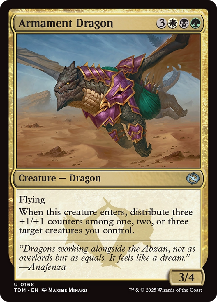 Armament Dragon [Tarkir: Dragonstorm] | Cracking-Singles