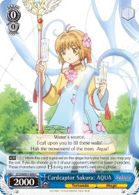 Cardcaptor Sakura: AQUA (CCS/WX01-089 C) [Cardcaptor Sakura: Clear Card] | Cracking-Singles