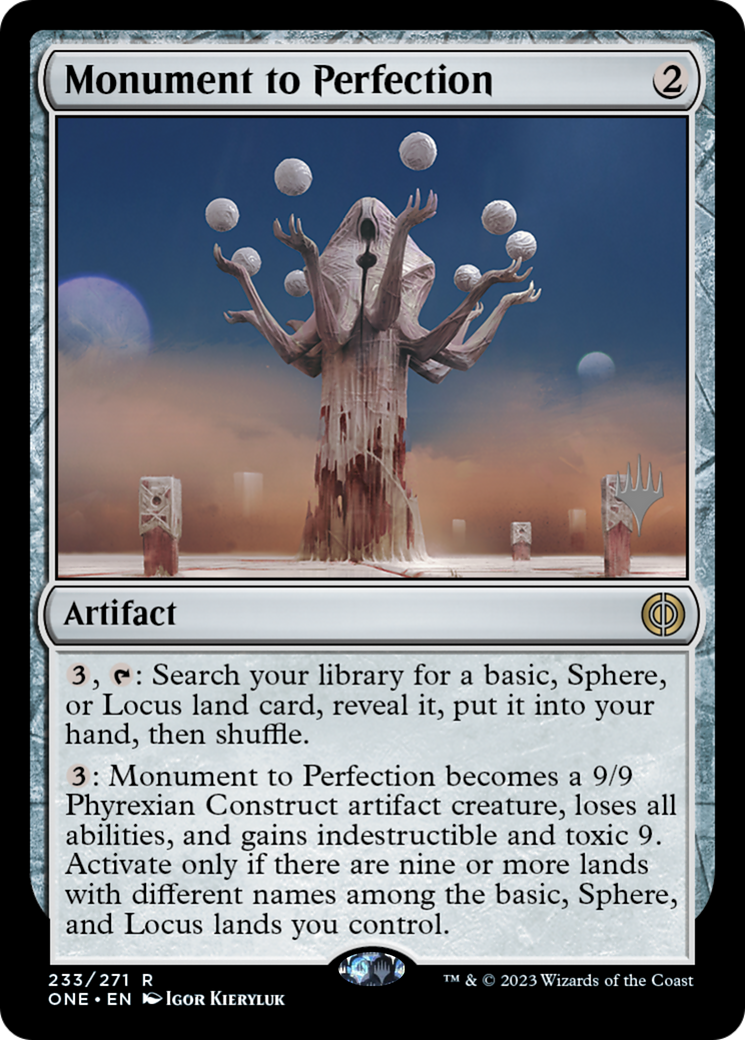 Monument to Perfection (Promo Pack) [Phyrexia: All Will Be One Promos] | Cracking-Singles
