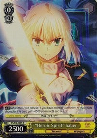 "Heroic Spirit" Saber (FS/S34-E005 R) [Fate/Stay Night [Unlimited Blade Works]] | Cracking-Singles
