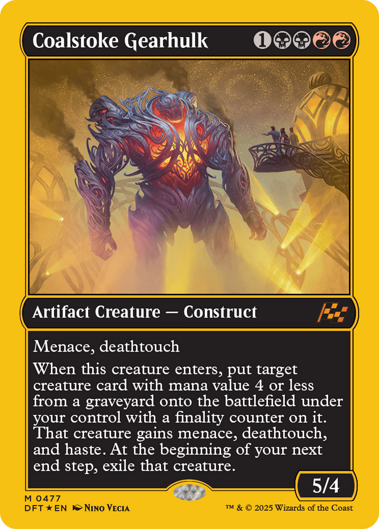 Coalstoke Gearhulk (First-Place Foil) [Aetherdrift] | Cracking-Singles