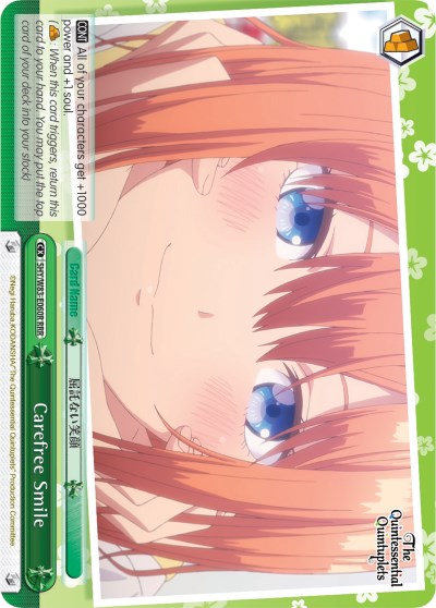 Carefree Smile (5HY/W83-E060R RRR) [The Quintessential Quintuplets] | Cracking-Singles
