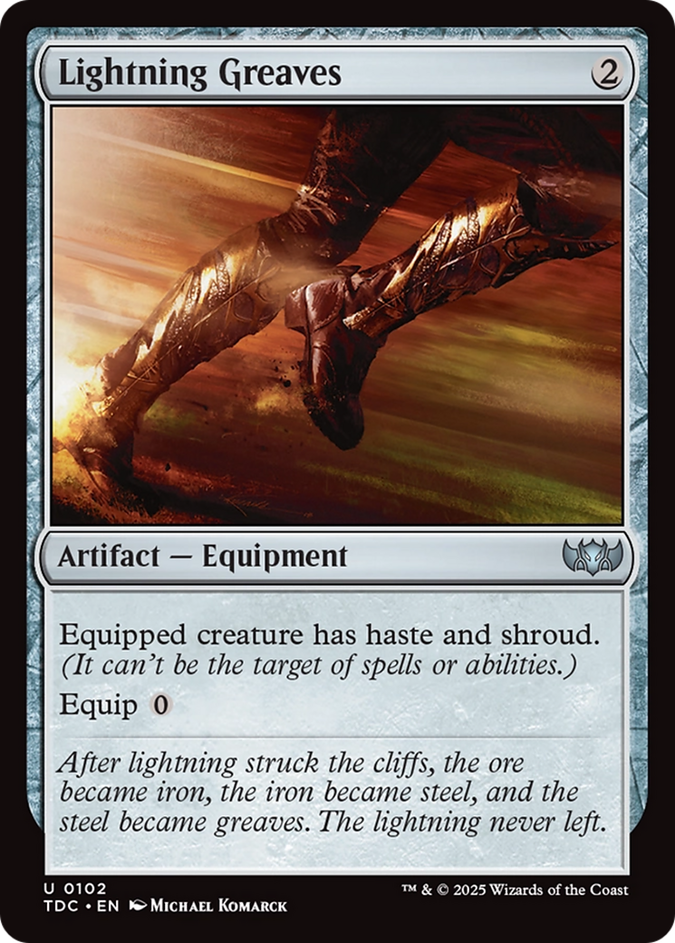 Lightning Greaves [Tarkir: Dragonstorm Commander] | Cracking-Singles