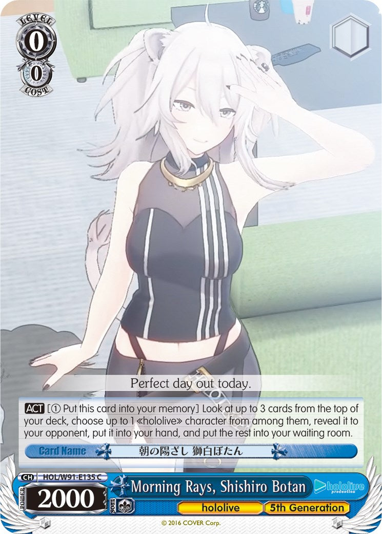 Morning Rays, Shishiro Botan (HOL/W91-E135 C) [hololive production] | Cracking-Singles
