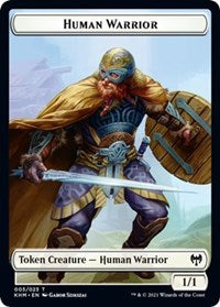 Human Warrior // Koma's Coil Double-Sided Token [Kaldheim Tokens] | Cracking-Singles