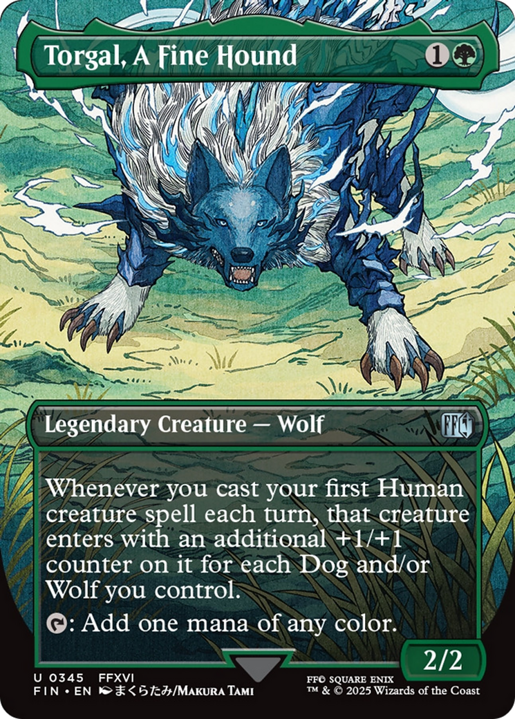 Torgal, A Fine Hound (Borderless) [FINAL FANTASY] | Cracking-Singles