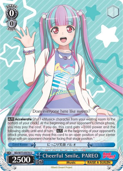 Cheerful Smile, PAREO (BD/W73-E078 U) [BanG Dream! Vol.2] | Cracking-Singles