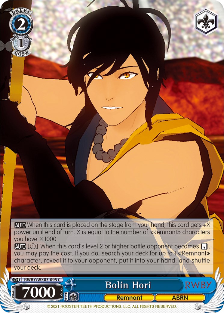 Bolin Hori (RWBY/WX03-095 C) [RWBY] | Cracking-Singles