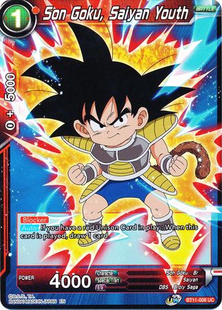 Son Goku, Saiyan Youth (BT11-008) [Vermilion Bloodline 2nd Edition] | Cracking-Singles