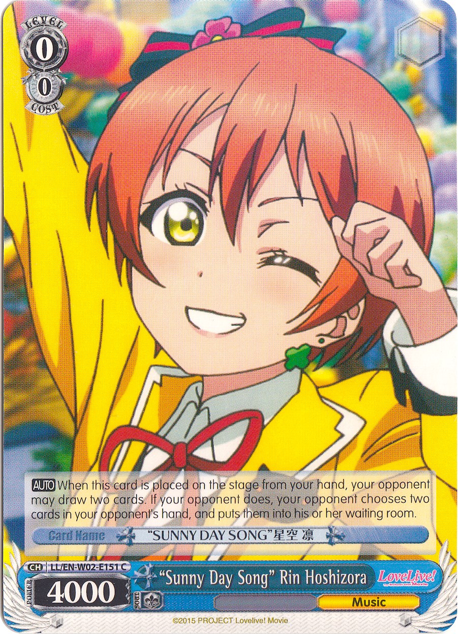 "Sunny Day Song" Rin Hoshizora (LL/EN-W02-E151 C) [Love Live! DX Vol.2] | Cracking-Singles
