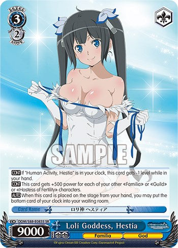 Loli Goddess, Hestia (DDM/S88-E083S SR) [Is it Wrong to Try to Pick Up Girls in a Dungeon?] | Cracking-Singles