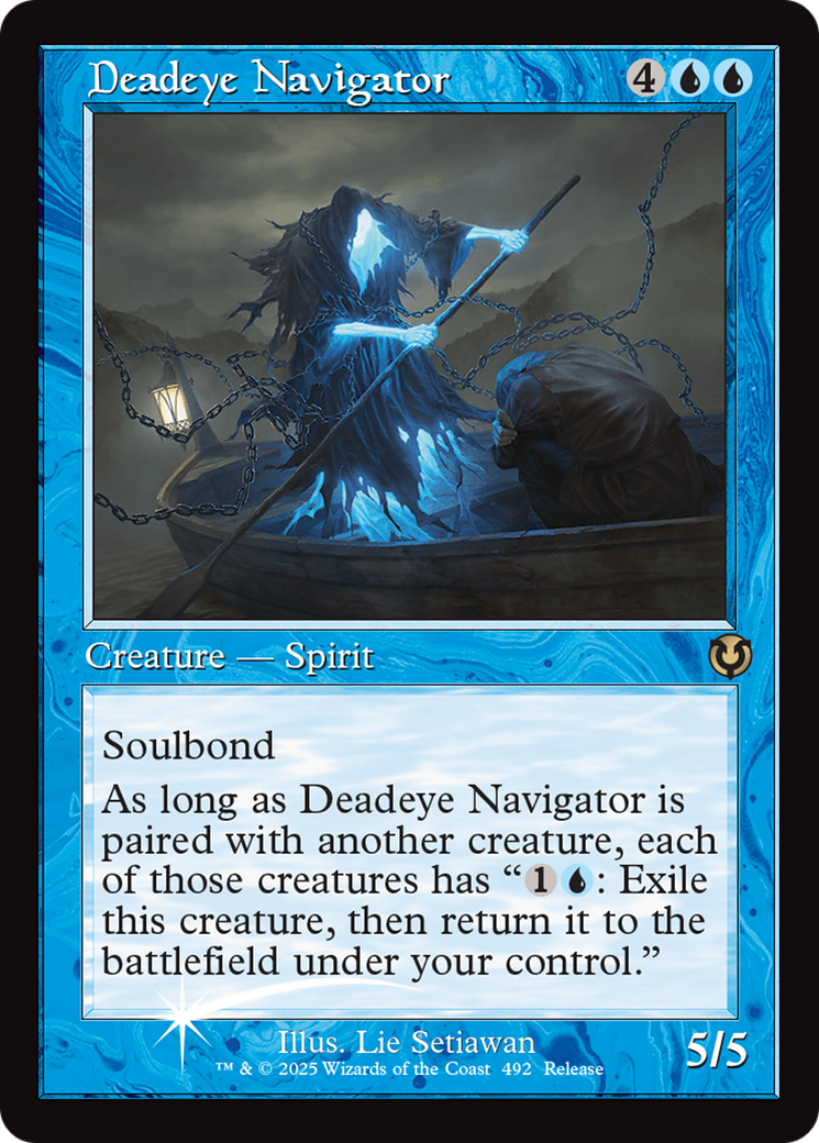 Deadeye Navigator (Retro Frame) [Innistrad Remastered Promos] | Cracking-Singles