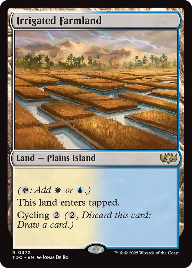 Irrigated Farmland [Tarkir: Dragonstorm Commander] | Cracking-Singles