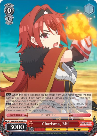 Charisma, Mii (BFR/S78-E113 PR) [BOFURI: I Don't Want to Get Hurt, so I'll Max Out My Defense] | Cracking-Singles