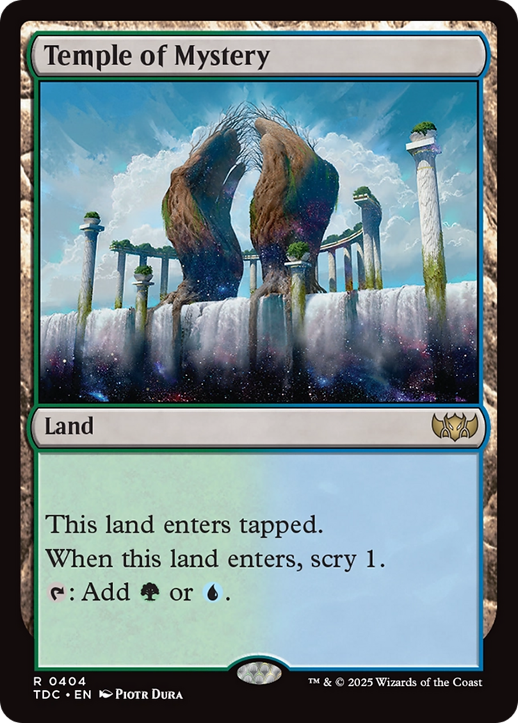 Temple of Mystery [Tarkir: Dragonstorm Commander] | Cracking-Singles