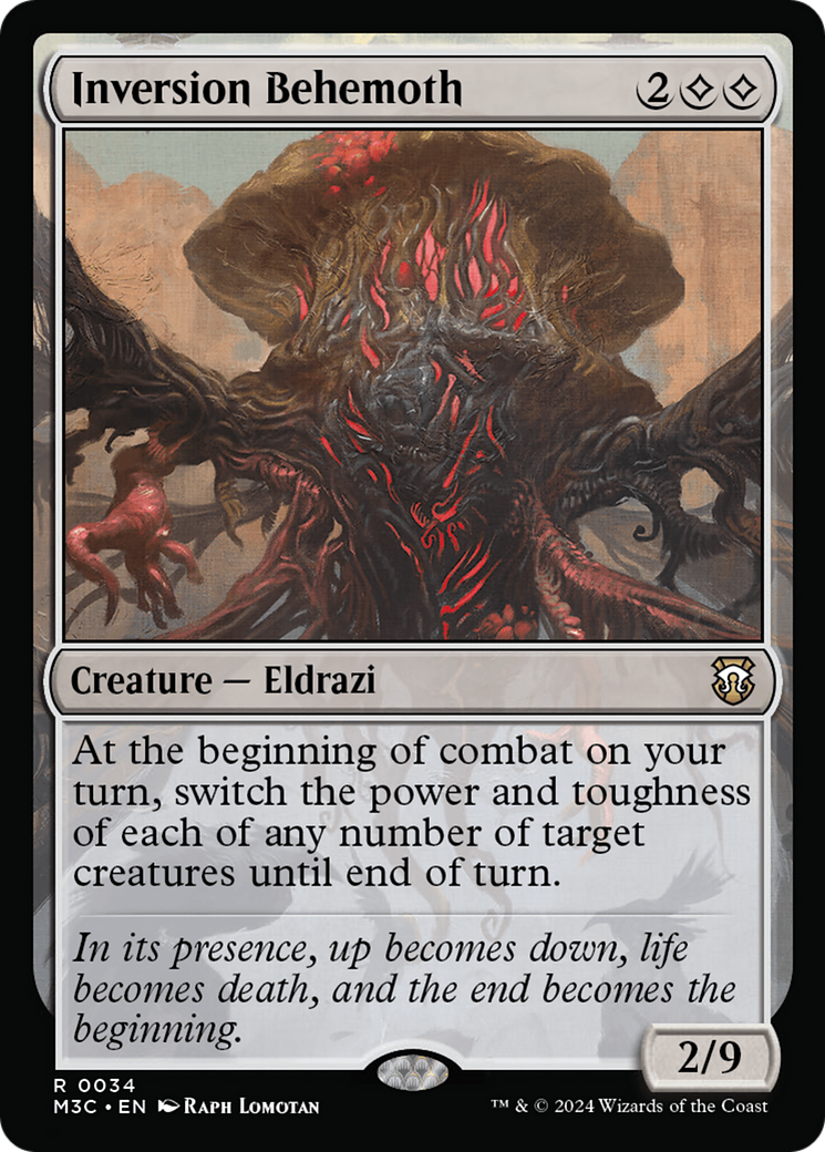 Inversion Behemoth (Ripple Foil) [Modern Horizons 3 Commander] | Cracking-Singles