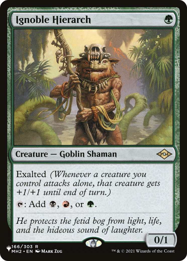 Ignoble Hierarch [The List] | Cracking-Singles