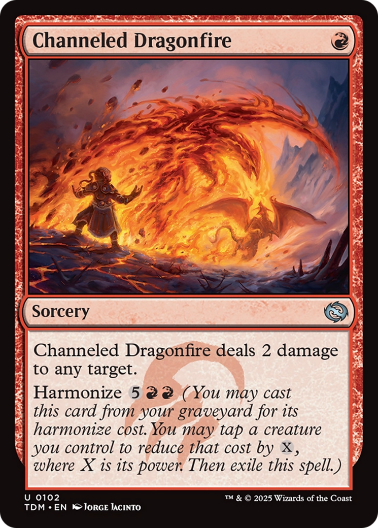Channeled Dragonfire [Tarkir: Dragonstorm] | Cracking-Singles