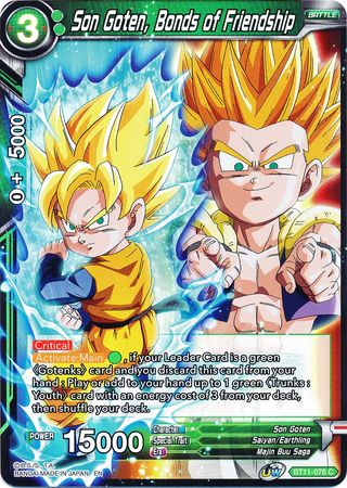 Son Goten, Bonds of Friendship (BT11-078) [Vermilion Bloodline 2nd Edition] | Cracking-Singles