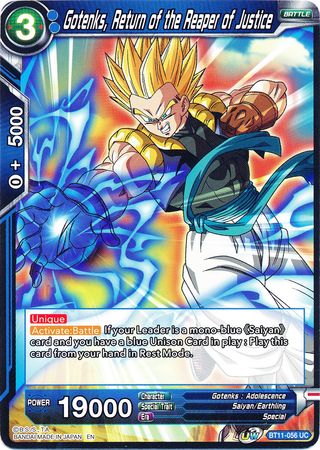 Gotenks, Return of the Reaper of Justice (BT11-056) [Vermilion Bloodline] | Cracking-Singles