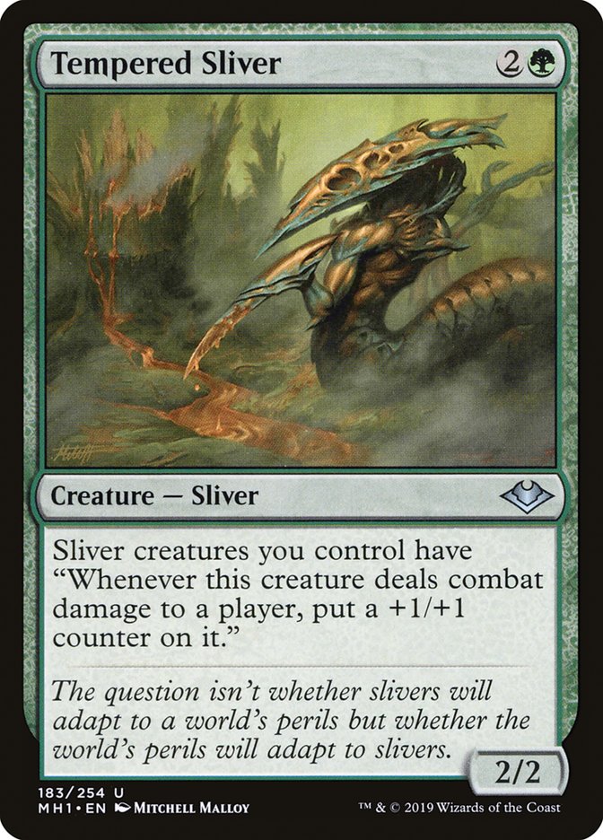 Tempered Sliver [Modern Horizons] | Cracking-Singles