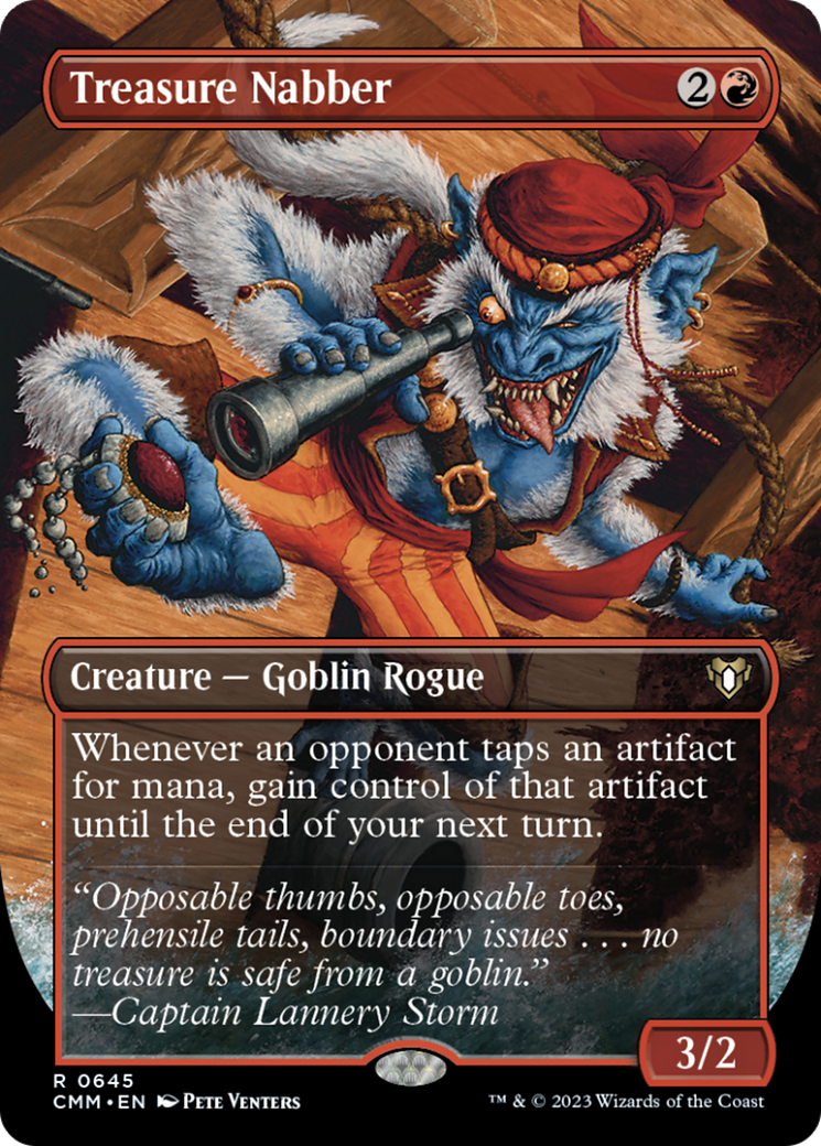 Treasure Nabber (Borderless Alternate Art) [Commander Masters] | Cracking-Singles