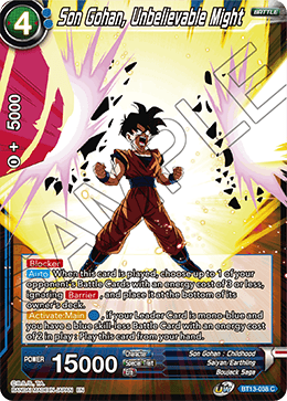 Son Gohan, Unbelievable Might (Common) (BT13-038) [Supreme Rivalry] | Cracking-Singles