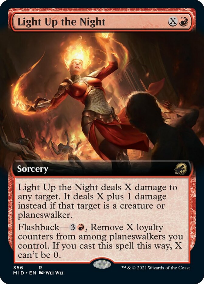Light Up the Night (Extended Art) [Innistrad: Midnight Hunt] | Cracking-Singles