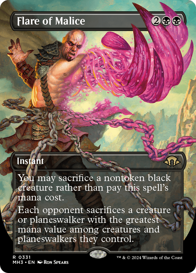 Flare of Malice (Borderless) [Modern Horizons 3] | Cracking-Singles